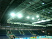 motorisch betriebenes Ballfangnetz in der Arena Leipzig